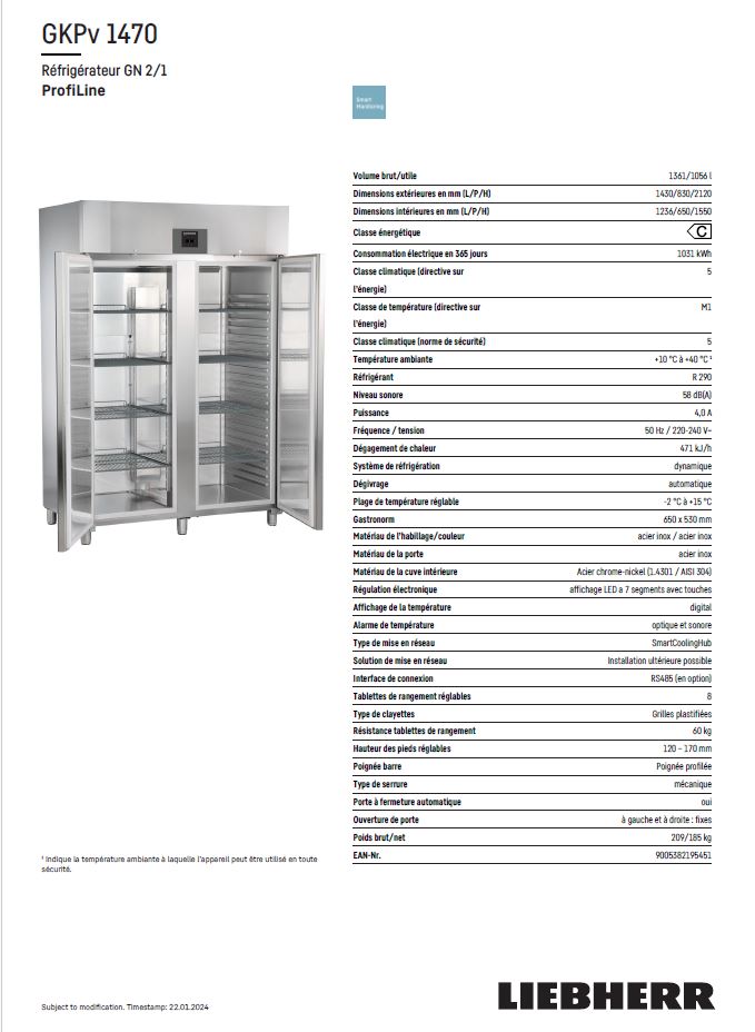 destockage armoire réfrigérée